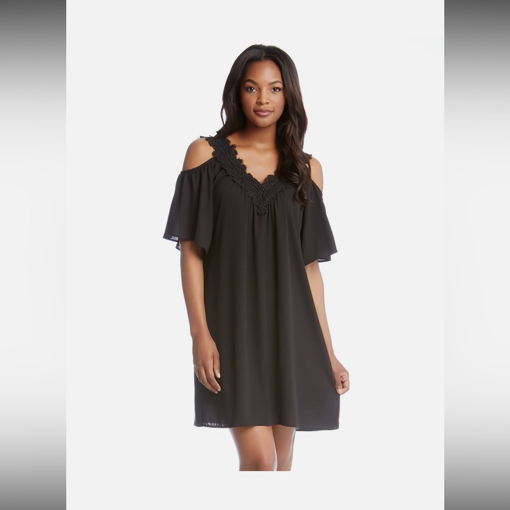 Karen Kane Black Cold Shoulder Dress